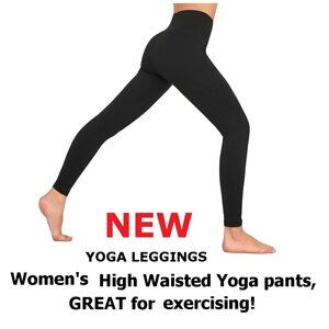 High Waisted Premium Yoga Leggings, Brand new with tags attached (black)